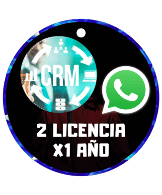 ROBOT CRM PARA WHATSAPP 2 LICENCIA X1 AÑO